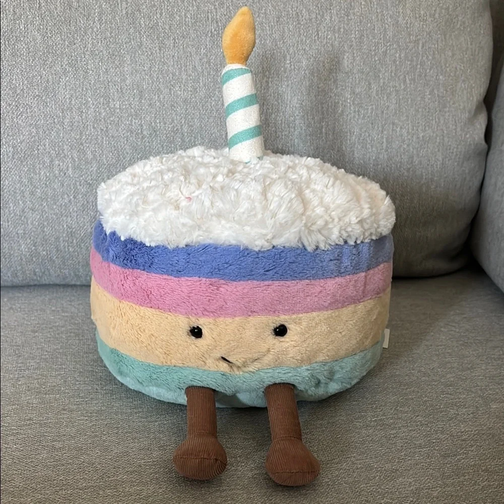 Amuseables Rainbow Birthday Cake jellycat